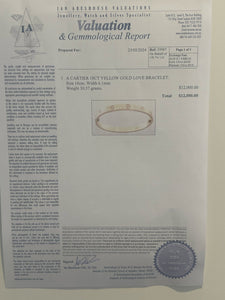 Cartier Love Bracelet - Yellow Gold