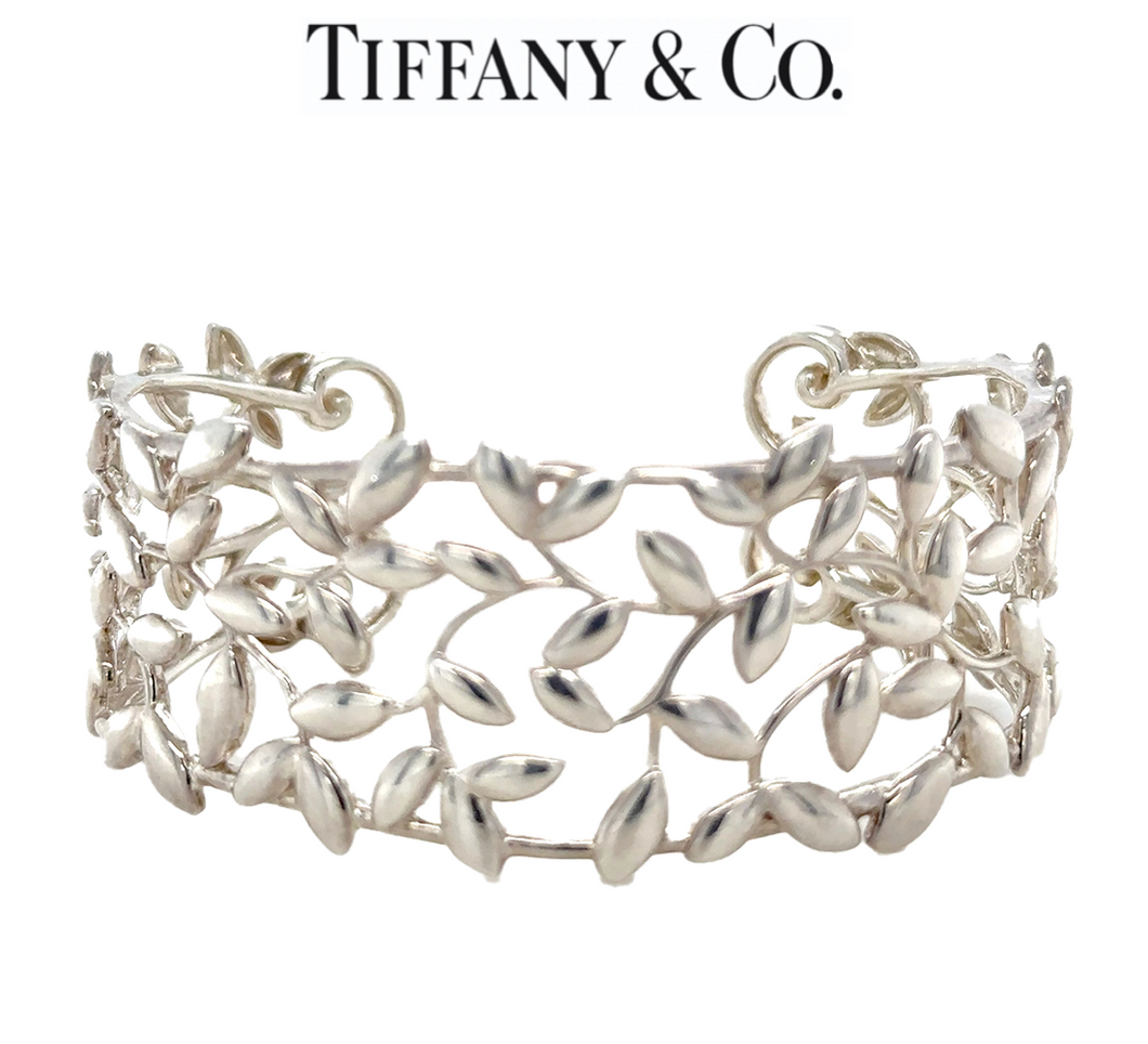 Tiffany & Co Paloma Picasso Olive Leaf Narrow Cuff