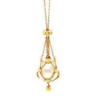 Load image into Gallery viewer, Paspaley 18ct Yellow Gold Lavalier Necklace with 13mm Circle Pearl