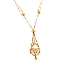 Load image into Gallery viewer, Paspaley 18ct Yellow Gold Lavalier Necklace with 13mm Circle Pearl