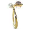 Paspaley 18ct Yellow Gold Muse Pearl & Diamond Bangle 2.18ct 42.85g