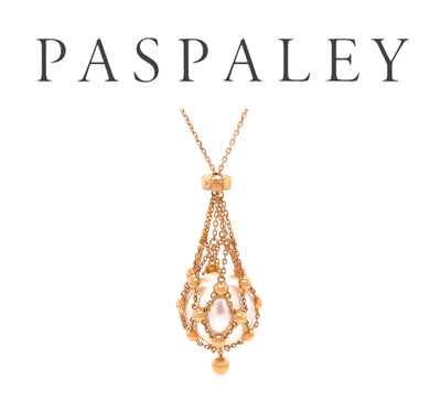 Paspaley 18ct Yellow Gold Lavalier Australian South Sea Pearl Necklace 15mm 12.63g
