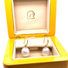 Paspaley 18ct Yellow Gold Keel Edge South Sea Pearl Earrings 10-11mm 6.64g