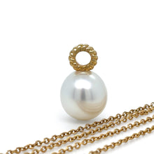 Load image into Gallery viewer, Paspaley South Sea Pearl Dive Rope Pendant with 9ct Yellow Gold Chain 6.32g