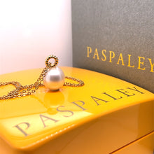 Load image into Gallery viewer, Paspaley South Sea Pearl Dive Rope Pendant with 9ct Yellow Gold Chain 6.32g