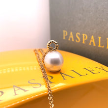Load image into Gallery viewer, Paspaley South Sea Pearl Dive Rope Pendant with 9ct Yellow Gold Chain 6.32g
