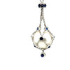 Paspaley 18ct White Gold South Sea Pearl & Sapphire Lavalier Pendant 13.62g