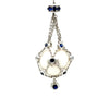 Paspaley 18ct White Gold South Sea Pearl & Sapphire Lavalier Pendant 13.62g