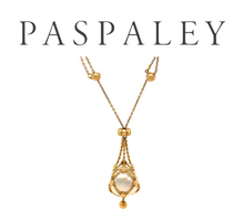 Load image into Gallery viewer, Paspaley 18ct Yellow Gold Lavalier Necklace with 13mm Circle Pearl