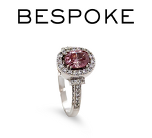 Load image into Gallery viewer, 18ct White and Rose Gold Pink Diamond Ring 1.36ct 6.1g