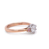 Pink argyle diamond 18ct White & Rose Gold Trilogy Ring 0.79ct