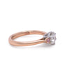 Pink argyle diamond 18ct White & Rose Gold Trilogy Ring 0.79ct