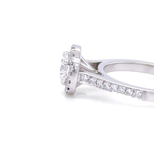 Load image into Gallery viewer, Platinum &amp; 18ct White Gold Diamond Engagement and Wedding Ring Set 1.16ct
