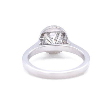 Platinum & 18ct White Gold Diamond Engagement and Wedding Ring Set 1.16ct