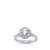 Platinum & 18ct White Gold Diamond Engagement and Wedding Ring Set 1.16ct