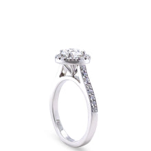Load image into Gallery viewer, Platinum &amp; 18ct White Gold Diamond Engagement and Wedding Ring Set 1.16ct
