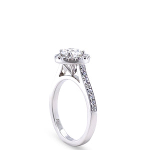Platinum & 18ct White Gold Diamond Engagement and Wedding Ring Set 1.16ct