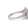 GIA 18ct White Gold Emerald Cut Diamond Halo Ring 2.15ct 5.20g