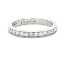 Load image into Gallery viewer, James Allen Platinum Pave Diamond Wedding Band 0.42ct 4.48g