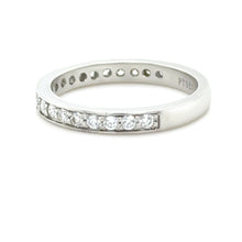 Load image into Gallery viewer, James Allen Platinum Pave Diamond Wedding Band 0.42ct 4.48g