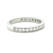 Load image into Gallery viewer, James Allen Platinum Pave Diamond Wedding Band 0.42ct 4.48g