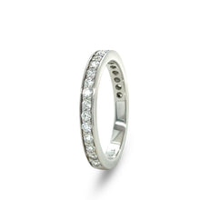 Load image into Gallery viewer, James Allen Platinum Pave Diamond Wedding Band 0.42ct 4.48g