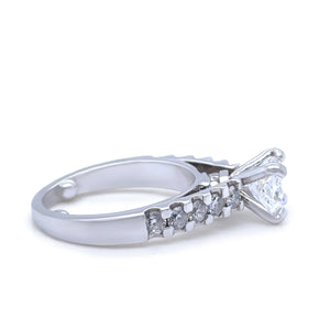 GIA Platinum Cushion Cut Diamond Ring 2.00ct 8.95g