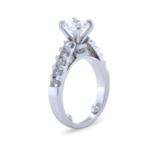 GIA Platinum Cushion Cut Diamond Ring 2.00ct 8.95g