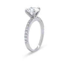 Load image into Gallery viewer, GIA Platinum Oval Cut Diamond Ring 1.22ct 3.92g