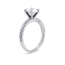 Load image into Gallery viewer, GIA Platinum Oval Cut Diamond Ring 1.22ct 3.92g