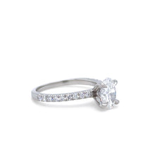 Load image into Gallery viewer, GIA Platinum Oval Cut Diamond Ring 1.22ct 3.92g