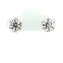 Load image into Gallery viewer, DCLA 18ct White Gold Diamond Earrings 1.40ct