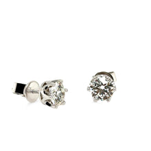 Load image into Gallery viewer, DCLA 18ct White Gold Diamond Earrings 1.40ct