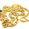 Chanel GP Vintage Gripoix CC Heart Brooch Necklace 90cm