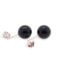 Load image into Gallery viewer, Tiffany &amp; Co. Black Onyx Ball Stud Earrings in Sterling Silver 10mm 3.51g