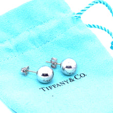 Load image into Gallery viewer, Tiffany &amp; Co. Silver Bead Ball Stud Earrings 10mm 4.69g