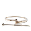 Cartier Rare 1980s 18ct White Gold Menotte Handcuff Bracelet 60.28g