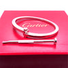 Cartier Rare 1980s 18ct White Gold Menotte Handcuff Bracelet 60.28g