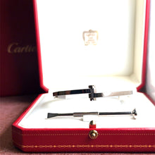 Load image into Gallery viewer, Cartier Rare 1980s 18ct White Gold Menotte Handcuff Bracelet 60.28g