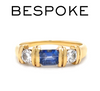 18ct Yellow Gold Sapphire and Diamond Ring 0.70ct 3.6g