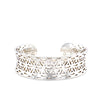 Sterling Silver Cut-Out Pattern Cuff Bangle 37.6g