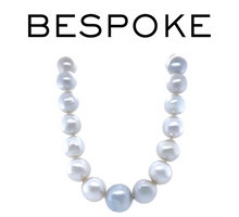 Load image into Gallery viewer, 18ct White Gold Graduated South Sea Cultured Pearl Necklace 113.45g