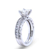 GIA 18ct White Gold Princess Cut Diamond Engagement Ring 1.72ct 6.55g