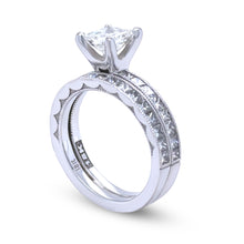 Load image into Gallery viewer, GIA 18ct White Gold Princess Cut Diamond Engagement Ring 1.72ct 6.55g