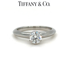 Load image into Gallery viewer, Tiffany &amp; Co Diamond Engagement Ring 0.55ct