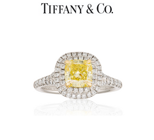 Tiffany & Co Soleste Yellow Diamond Engagement Ring 1.23ct