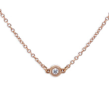 Load image into Gallery viewer, Tiffany &amp; Co. 18ct Rose Gold Elsa Peretti Diamonds by the Yard Bracelet 0.07ct 1.3g