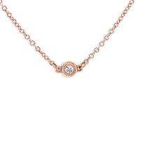 Load image into Gallery viewer, Tiffany &amp; Co. 18ct Rose Gold Elsa Peretti Diamonds by the Yard Bracelet 0.07ct 1.3g