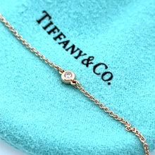 Load image into Gallery viewer, Tiffany &amp; Co. 18ct Rose Gold Elsa Peretti Diamonds by the Yard Bracelet 0.07ct 1.3g