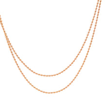 Load image into Gallery viewer, Tiffany &amp; Co. 18ct Rose Gold Small Bead Pendant Necklace 2.5g